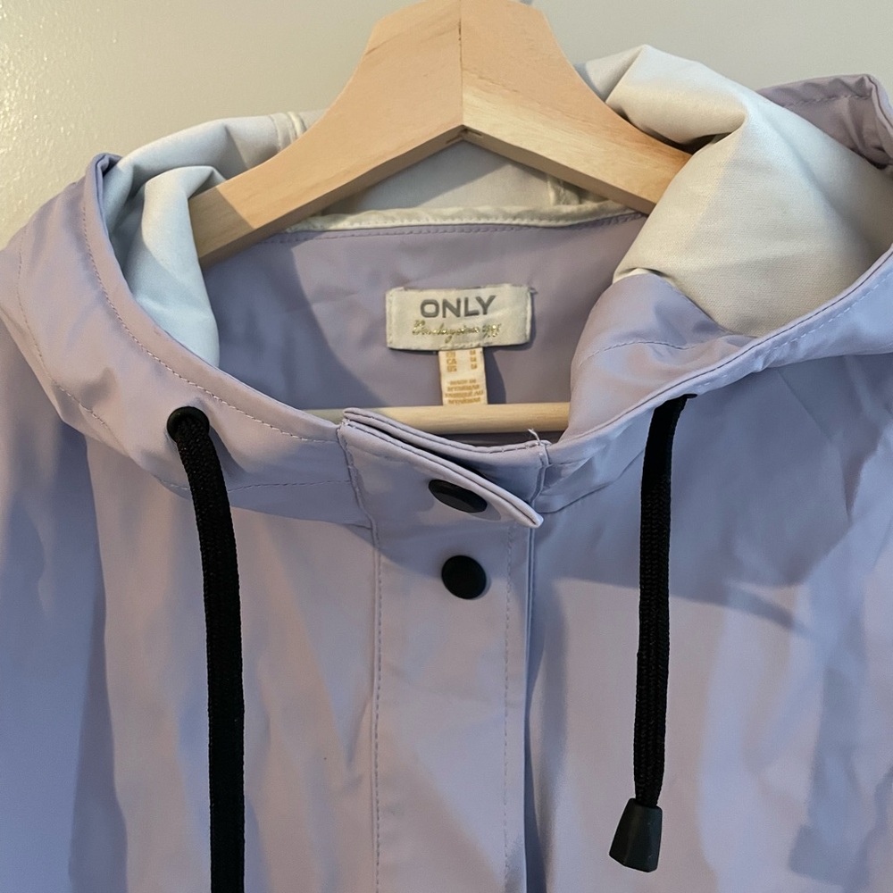 Only Women's Light Purple Rain Jacket